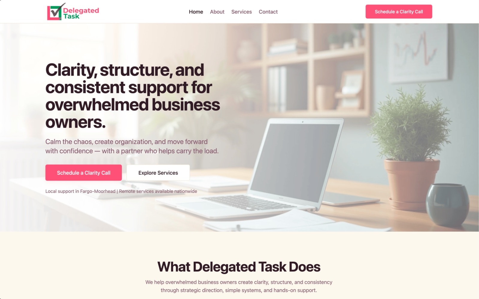 Delegated Task website