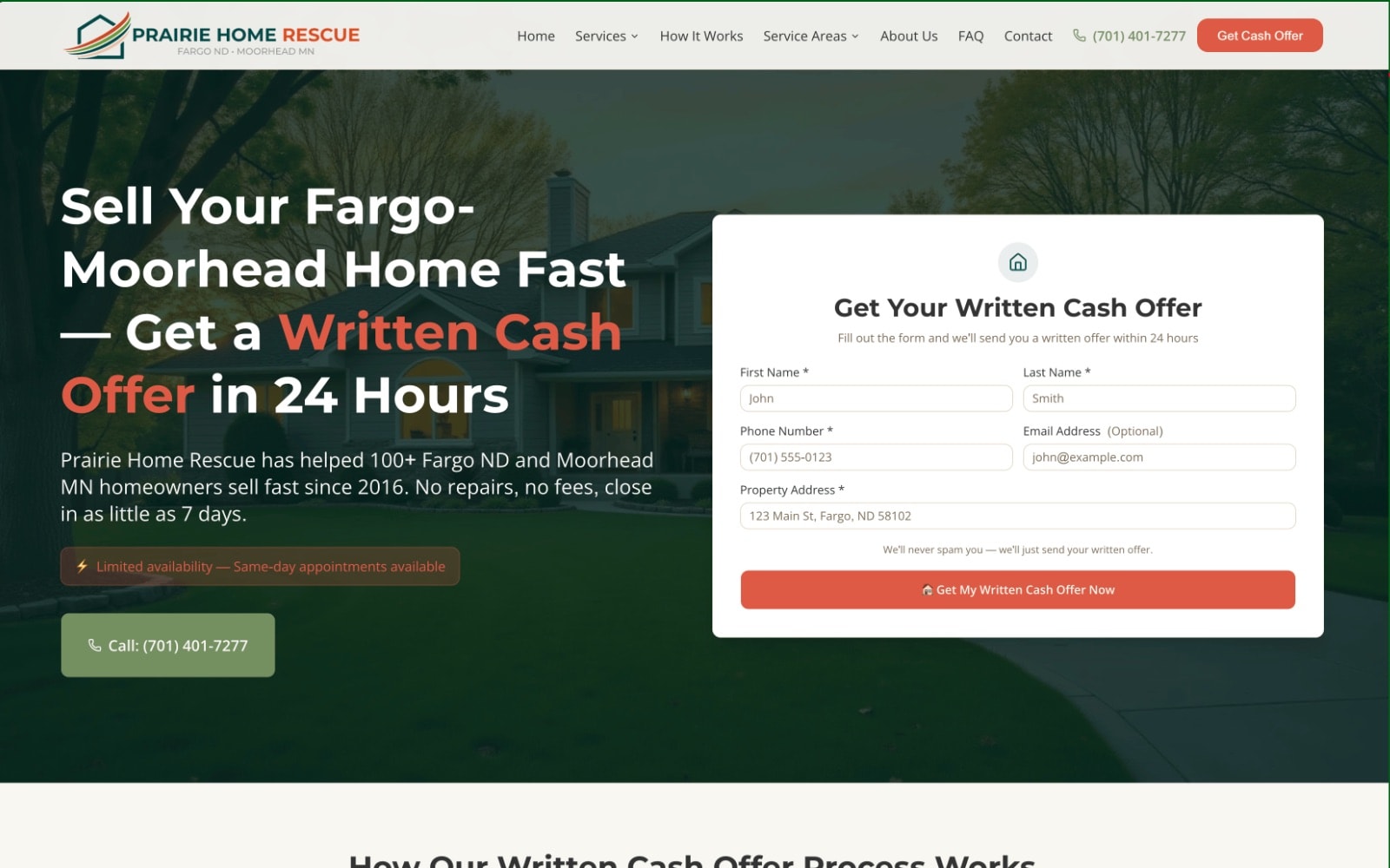 Prairie Home Rescue website